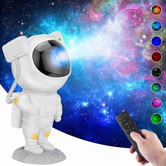 Astronaut Galaxy Projector with Remote Control - 360° Adjustable Timer Kids Astronaut  Night Light, for Gifts,Baby Adults Bedroom, Gaming Room, Home and Party
